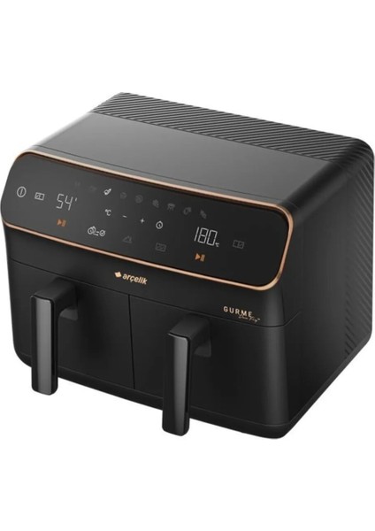 Siyah Az Yağlı Fritöz Gürme Duo Fry Airfryer, Sağlıklı Pişirme Aracı
