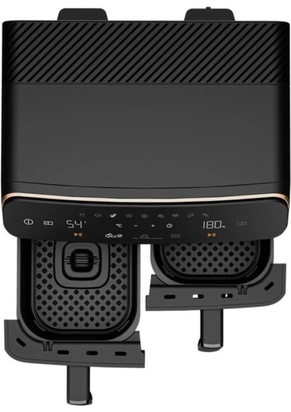 Siyah Az Yağlı Fritöz Gürme Duo Fry Airfryer, Sağlıklı Pişirme Aracı fırsatları