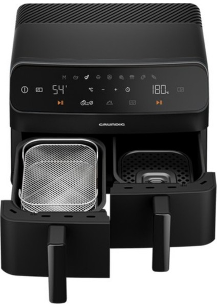 Çiftli Airfryer 8.5 Lt, Yağsız Fritöz, Siyah, Sağlıklı ve Pratik Pişirme Cihazı