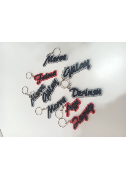 Kişiye Özel 3D İsimli Anahtarlık (Pla Malzeme) fiyatları