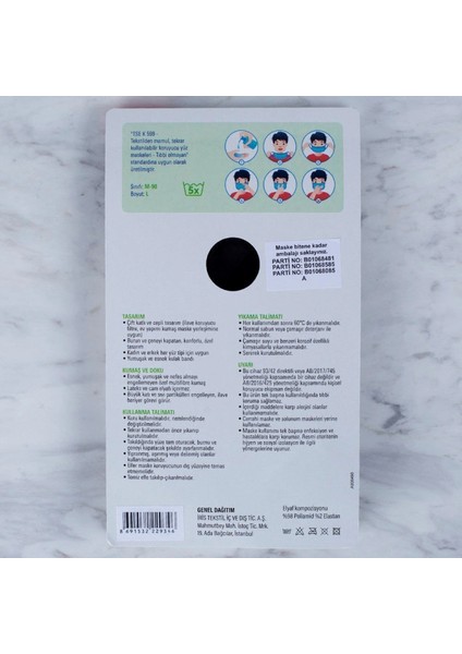 Loren 3 Adet Yıkanabilir Maske modelleri