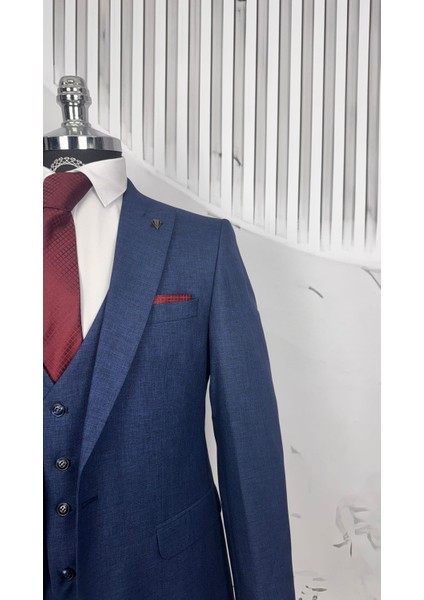 Slim Fit Yelekli Takım Elbise fiyatları