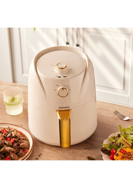 Krem Renkli Hava Fritöz, Sağlıklı ve Şık Mutfak Arkadaşı modelleri