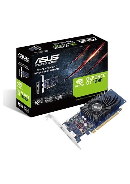 GEFORCE GT 1030 2GB 64bit GDDR5 1506MHz OC HDMI DP Low Profile (GT1030-2G-BRK) EKRAN KARTI
