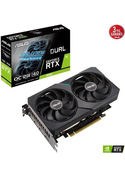 GeForce RTX3060 Dual O12G 12GB GDDR6 192 Bit DUAL-RTX3060-O12G-V2 Gaming Ekran Kartı modelleri