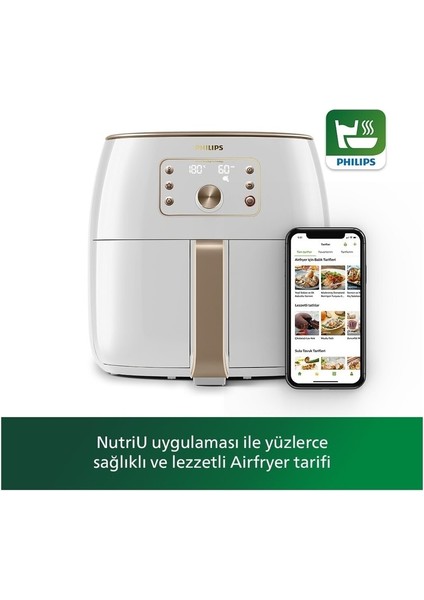 Akıllı Hava Fryer Star Beyaz, Aksesuar Hediyeli, Pratik ve Şık Tasarım