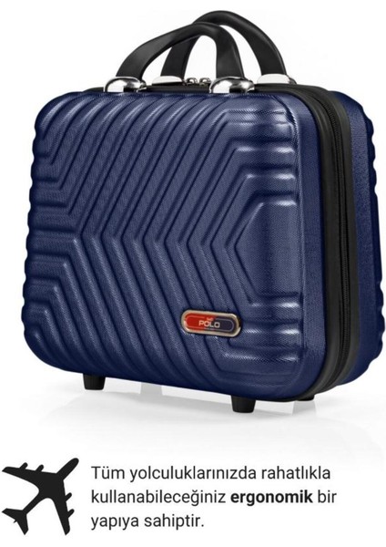 Şık Lacivert Makyaj ve El Çantası, Kullanışlı ve Zarif Tasarım. fırsatları