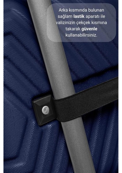 Şık Lacivert Makyaj ve El Çantası, Kullanışlı ve Zarif Tasarım.