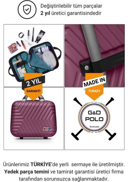 Mor Mürdüm Şık Makyaj ve El Çantası, Zarif ve Kullanışlı Tasarım