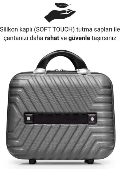 Koyu Gri Çok Amaçlı El ve Makyaj Çantası, Şık ve Kullanışlı Tasarım modelleri