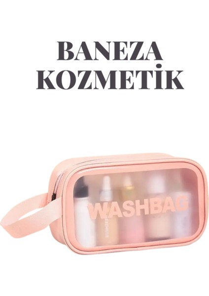 Pembe Makyaj Çantası, 15 Fonksiyonlu Makyaj Seti ve Tek Kullanımlık Havlu fiyatları