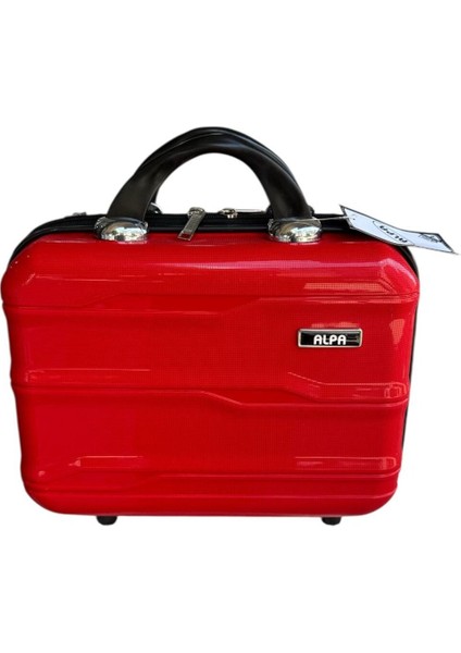 Kırmızı Silikon Makyaj ve Tıraş Çantası, Hafif ve Şık Tasarım