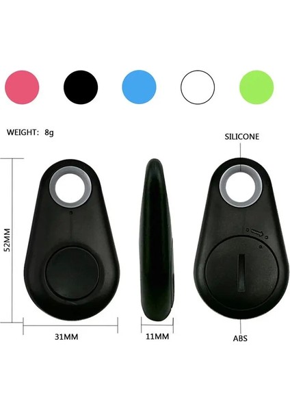 Mini Akıllı Anahtar Bulucu Bluetooth Tracker Evcil Hayvan ve Eşya Gps Bulucu Anti-Kayıp Sensör ( Lisinya ) modelleri