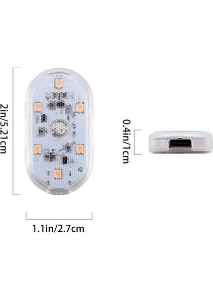USB Şarjlı, 3 Saat Kesintisiz Çalışan Araba Atmosfer Işıkları indirimleri