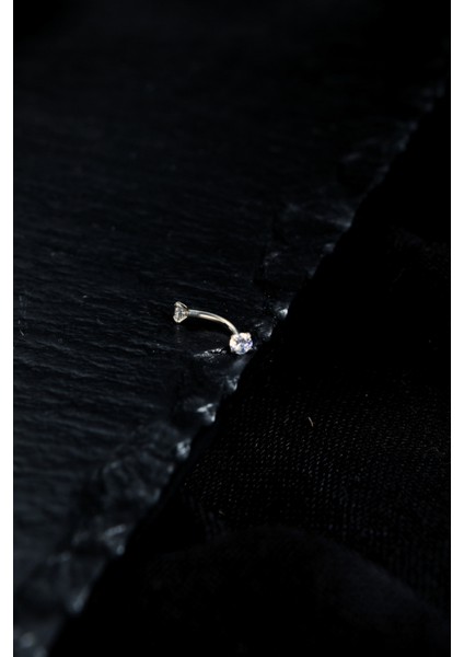 Iki Ucu Yuvarlak Içine Giren Taşlı Kaş Piercing fiyatları