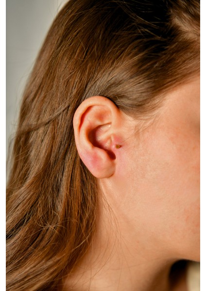 Bir Ucu Düz Bir Ucu Çivi/ok Dudak Piercing modelleri