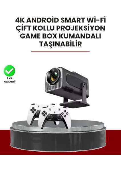 Taşınabilir Full Hd Projektör - 1 GB Ram, 8 GB Hafıza