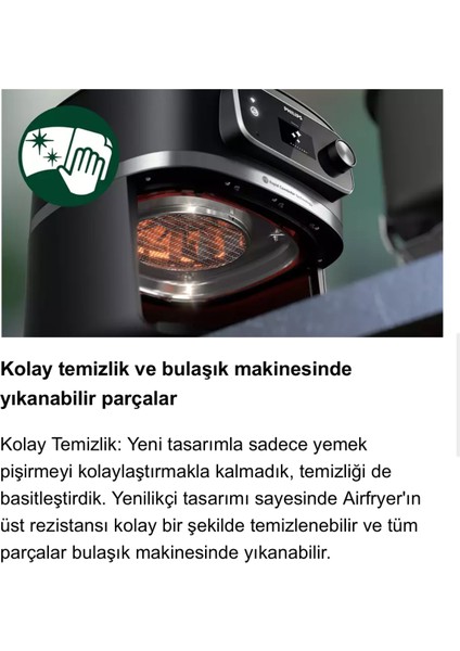 Aile Boyu 8,3l Uzaktan Bağlantılı Çok Fonksiyonlu Airfryer Siyah fırsatları