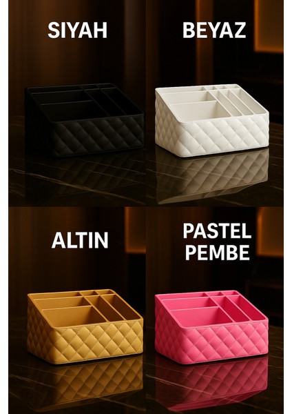 Şık Çok Renkli Makyaj Organizeri, Masaüstü Düzenleyici, Kozmetik Kutusu fiyatları
