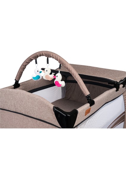 Comfymax Power Park Yatak Oyun Parkı 70X110 - Wood Brown