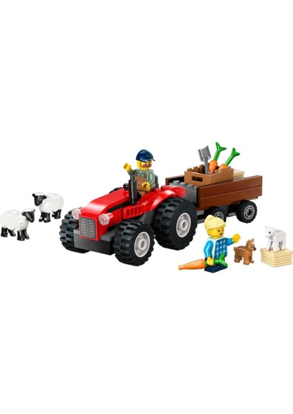 Nessiworld LEGO City Römorklu Kırmızı Çiftlik Traktörü ve Koyun 60461