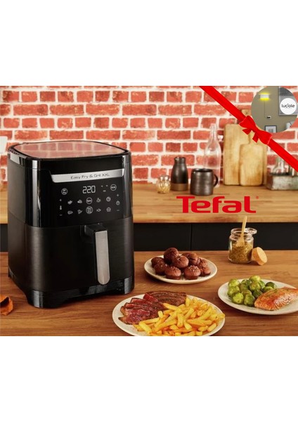 Büyük Kapasiteli Çok Fonksiyonlu Hava ve Izgara Fritöz Siyah