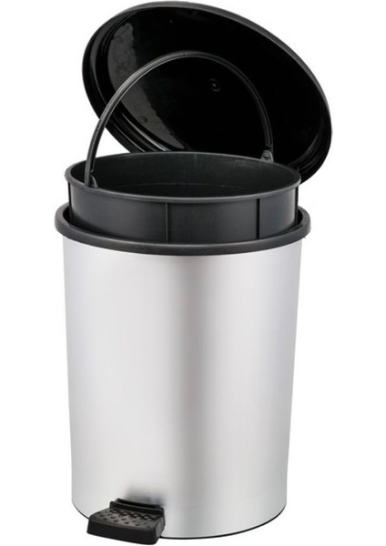 Metal Desenli Pedallı 3lü Çöp Kovası fiyatları