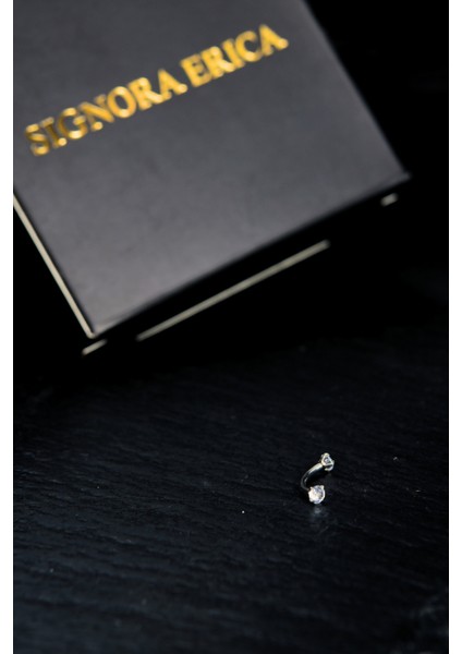 Iki Ucu Yuvarlak Içine Giren Taşlı Kaş Piercing fiyatları