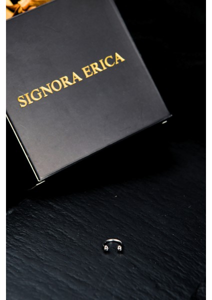 Iki Ucu Yuvarlak Hem Tragus Hem Kıkırdak Piercing