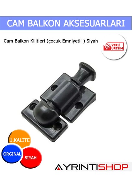Cam Balkon Kilitleri (Çocuk Emniyetli ) 1 Adet