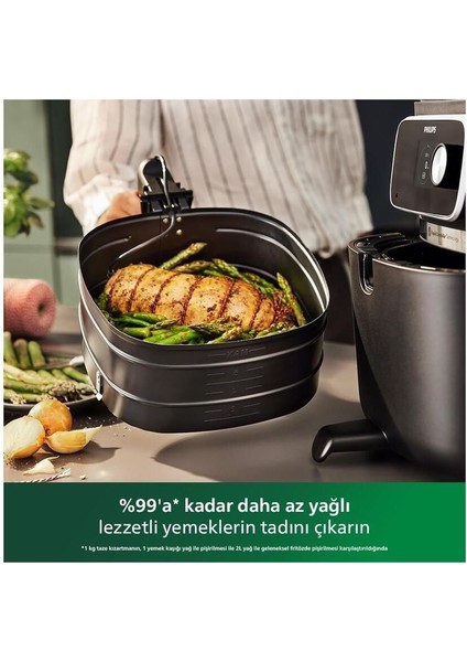 7000 Serisi Combi Xxl Bağlantılı Hava Fritöz, Beyaz