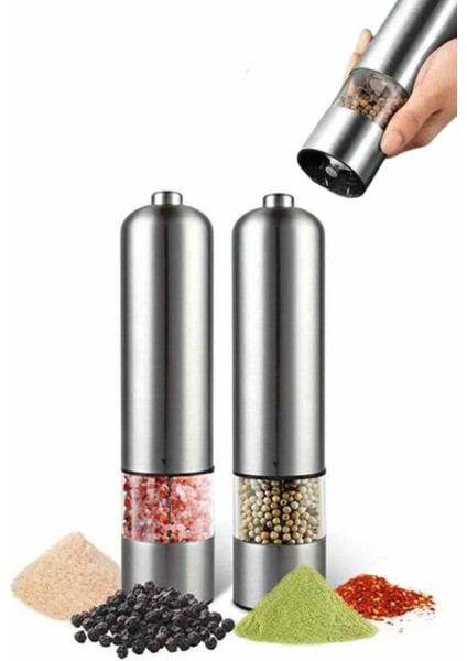 Sepetim Işıklı Otomatik Tuz ve Karabiber Öğütücü Baharat Öğütücü fiyatları