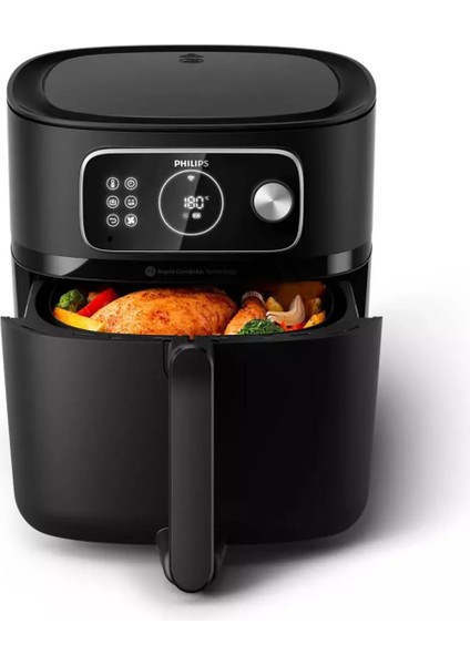 Büyük Kapasiteli Uzaktan Bağlantılı 8,3l Aile Boyu Airfryer Beyaz