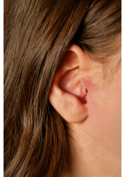 Gizli Kilit Yuvarlak Halka Piercing