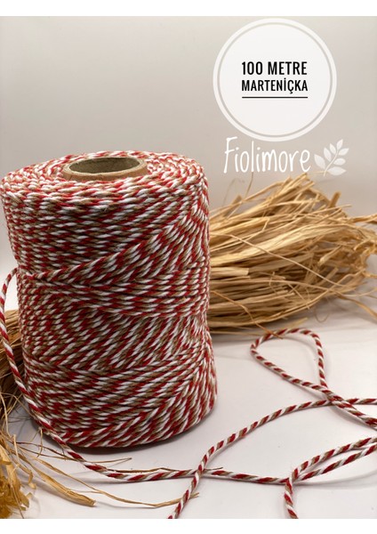 Premium (200 Metre 200 Gr) Marteniçka Karışık Renkli Hediye Paket Ipi Bileklik Kolye Yılbaşı