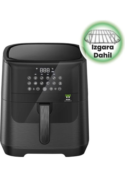 7 Litre Akıllı Yağsız Airfryer Pişirme Kabı Siyah Hediyeli fiyatları
