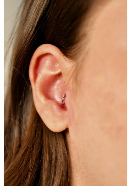 Gizli Kilit Yuvarlak Halka Piercing