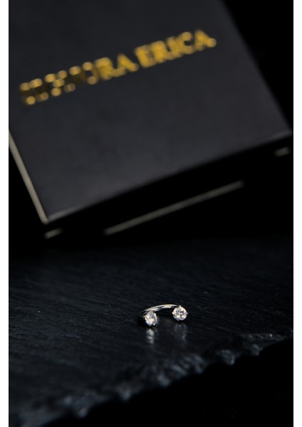 Iki Ucu Yuvarlak Içine Giren Taşlı Hem Tragus Hem Kıkırdak Piercing fiyatları