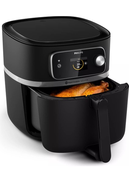 8,3 Lt Wi-Fi Kontrol Airfryer, Android-Apple Uyumlu, 7+ Kişilik, Siyah/beyaz indirimleri
