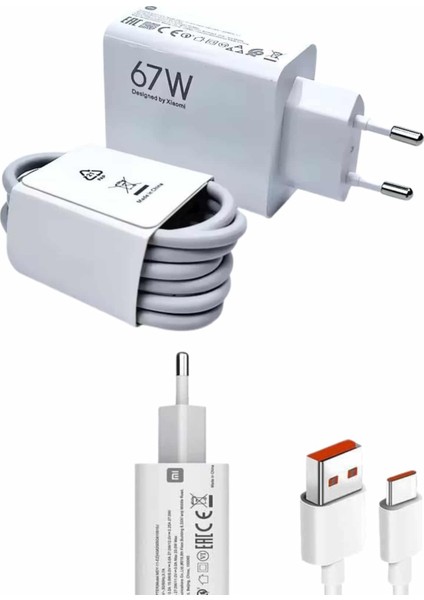 Sepetim Beyaz Ultra Plus Hızlı Şarj Seti Şarj Adaptörü ve Kablosu 67W indirimleri