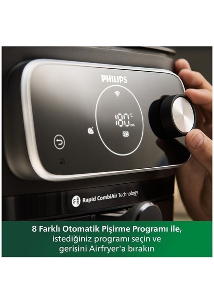 7 Kişilik Çok Fonksiyonlu Hızlı ve Bağlantılı Airfryer, Beyaz Renk fiyatları