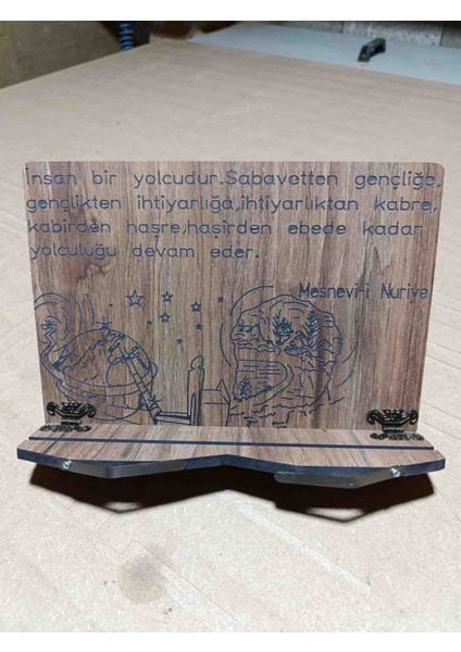 İskender wood Ahşap Risale-I Nur Vecizeli Kitap Kuran Okuma Rahlesi Tablet Tutucu Stand indirimleri