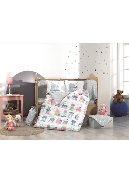 Felix Pembe Mavi Poplin Bebek Nev Takımı