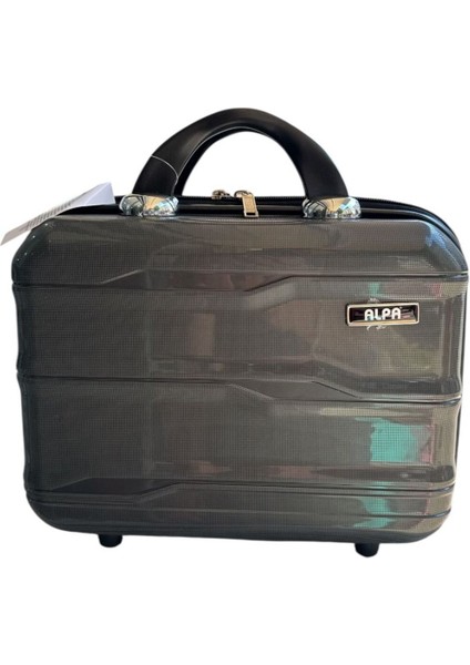 Gri Silikon Makyaj ve Tıraş Çantası, Şık ve Kullanışlı Tasarım