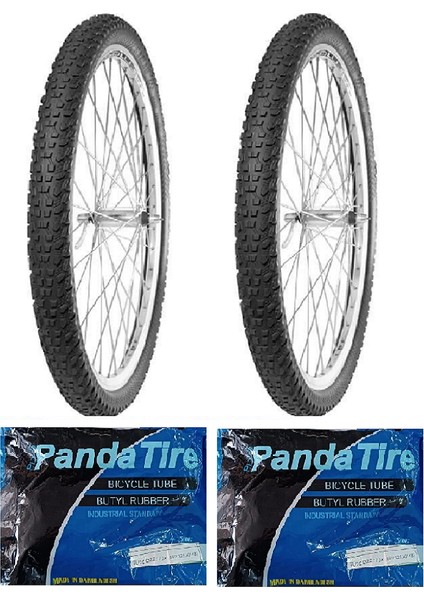 Irc 27.5 Jant 27.5x2.10 Dark Side Bisiklet Dış Lastiği x 2 Adet + Plus Panda Iç Lastik Seti