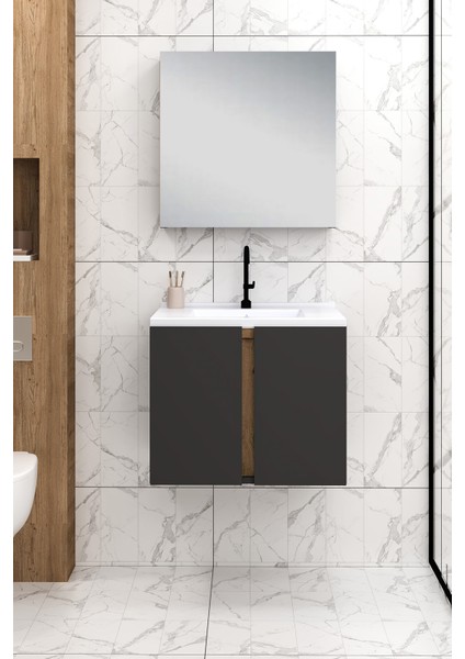 %100 Mdf - 65 cm Lavina Banyo Dolabı