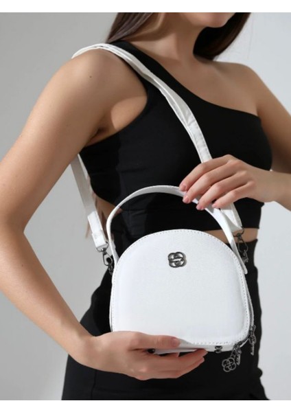 Beyaz Üstten Saplı Kadın Çapraz ve Omuz Çantası – Şık Günlük Çanta indirimleri