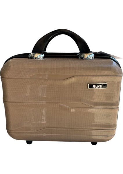 Kahverengi Silikon Makyaj ve Tıraş Çantası, Hafif ve Şık Tasarım