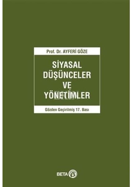 Siyasal Düşünceler ve Yönetimler