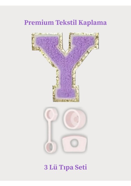 Quencher Uyumlu Premium Harf Sticker + 3’lü Silikon Tıpa Seti – Kişiselleştirilmiş Kombin fiyatları
